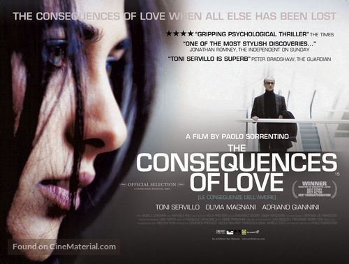 Conseguenze dell&#039;amore, Le - British Movie Poster