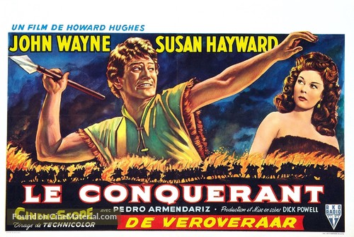 The Conqueror - Belgian Movie Poster