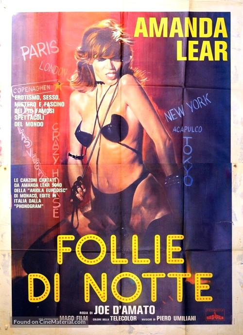 Follie di notte - Italian Movie Poster