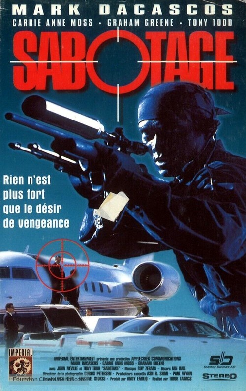 Sabotage - French VHS movie cover