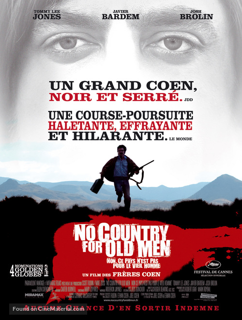 No Country for Old Men - French Movie Poster
