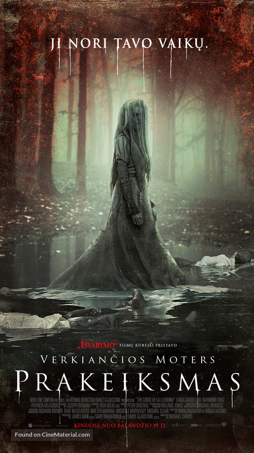 The Curse of La Llorona - Lithuanian Movie Poster