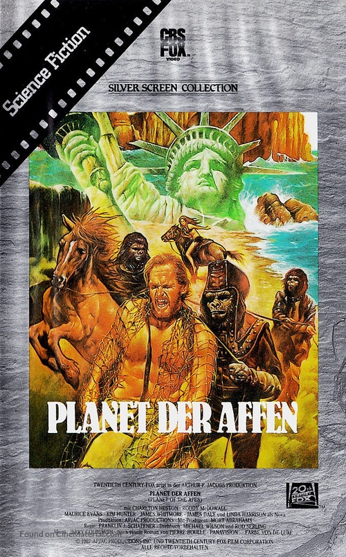 Planet of the Apes - German VHS movie cover