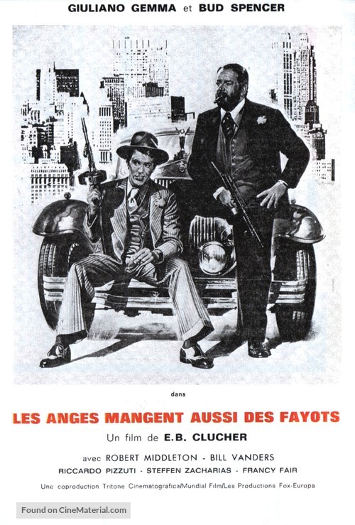 Anche Gli Angeli Mangiano Fagioli - French Movie Poster