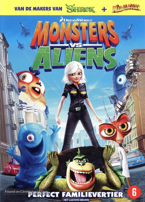 Monsters vs. Aliens - Dutch Movie Cover