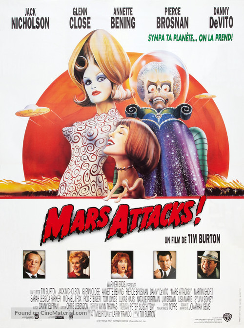 Mars Attacks! - French Movie Poster