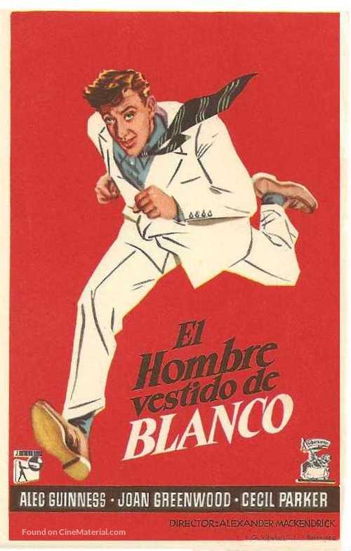 The Man in the White Suit - Spanish Movie Poster