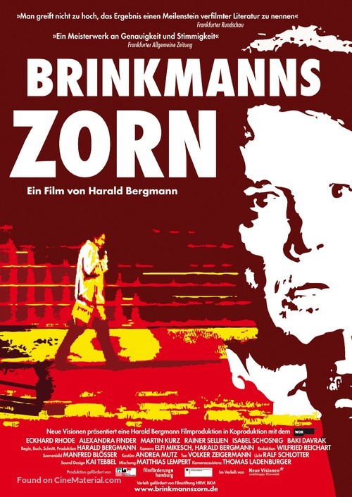 Brinkmanns Zorn - German poster