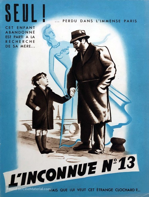 L&#039;inconnue n&deg; 13 - French Movie Poster