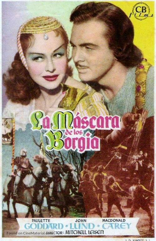 Bride of Vengeance - Spanish Movie Poster