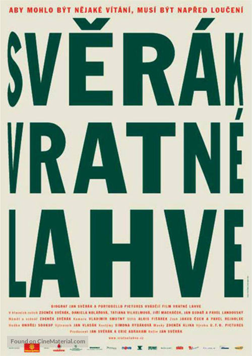 Vratn&egrave; lahve - Czech Movie Poster