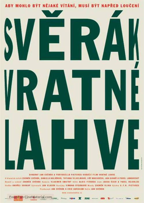 Vratn&egrave; lahve - Czech Movie Poster