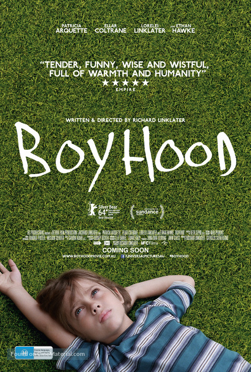 Boyhood - Australian Movie Poster