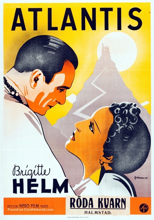 L'Atlantide - Swedish Movie Poster