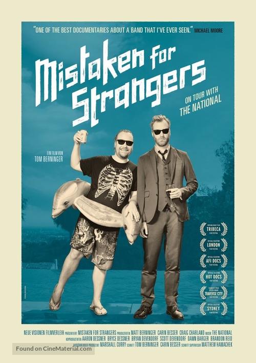 Mistaken for Strangers - German Movie Poster