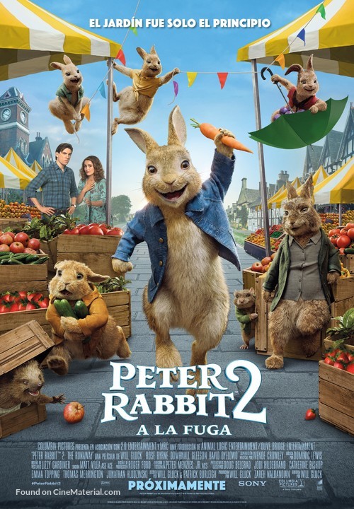 Peter Rabbit 2: The Runaway - Spanish Movie Poster