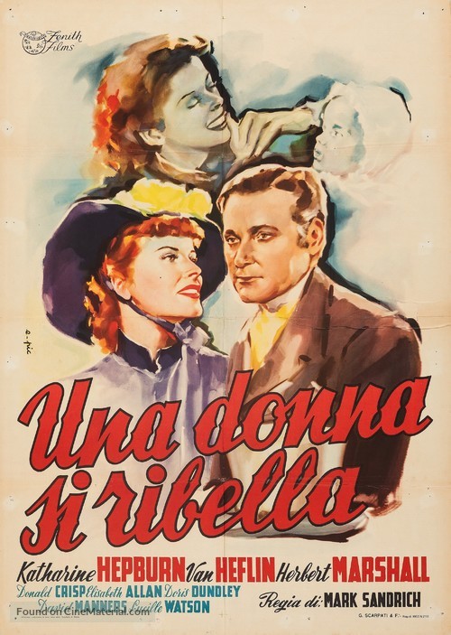 A Woman Rebels - Italian Movie Poster