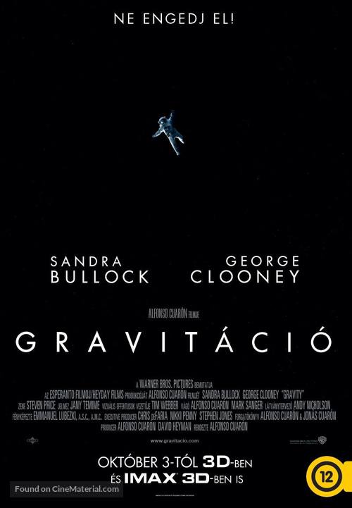 Gravity - Hungarian Movie Poster