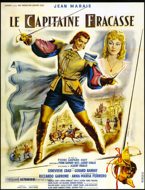 Le capitaine Fracasse - French Movie Poster
