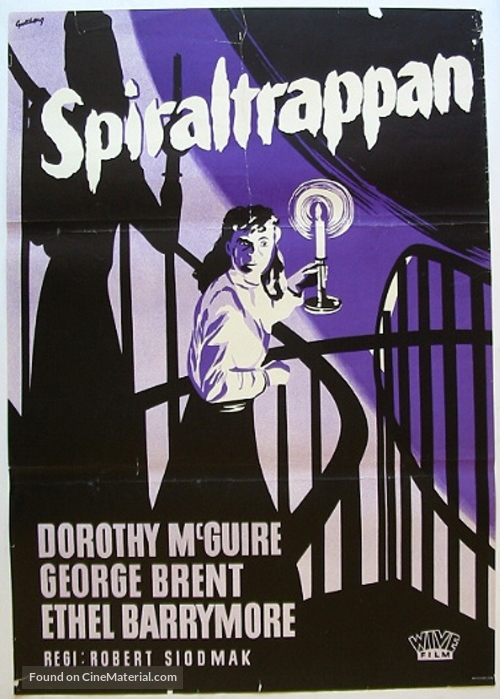 The Spiral Staircase - Swedish Movie Poster