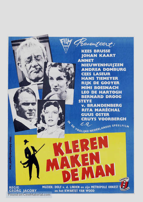 Kleren maken de man - Dutch Movie Poster