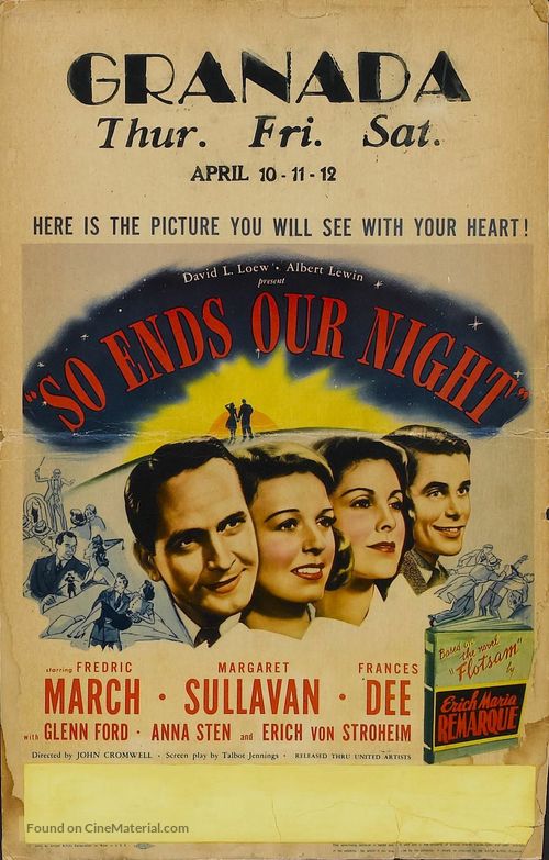 So Ends Our Night - Movie Poster