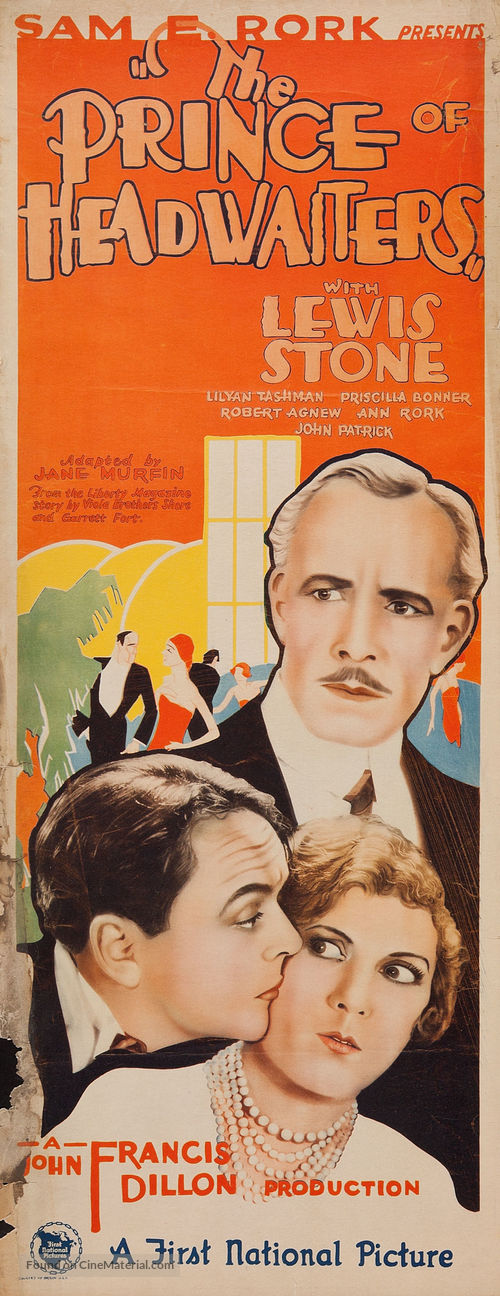 The Prince of Headwaiters - Movie Poster