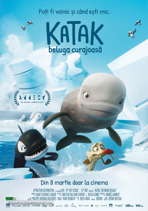 Katak, the Brave Beluga - Romanian Movie Poster