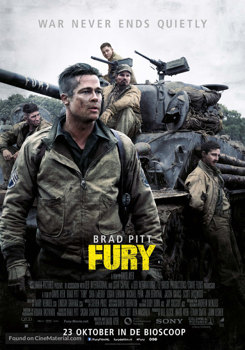 Fury - Dutch Movie Poster