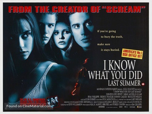 I Know What You Did Last Summer - British Movie Poster