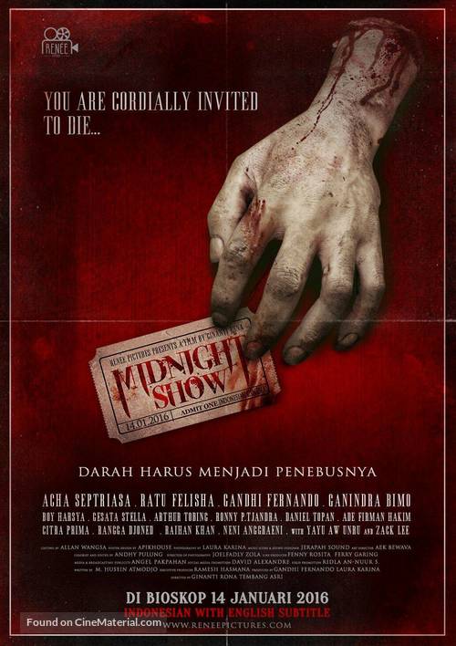 Midnight Show - Indonesian Movie Poster