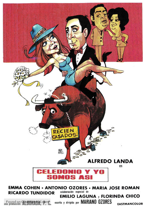 Celedonio y yo somos as&iacute; - Spanish Movie Poster