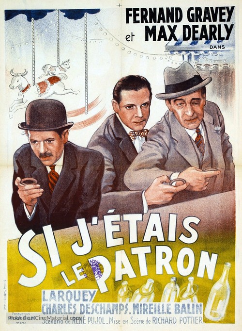 Si j&#039;&eacute;tais le patron - French Movie Poster