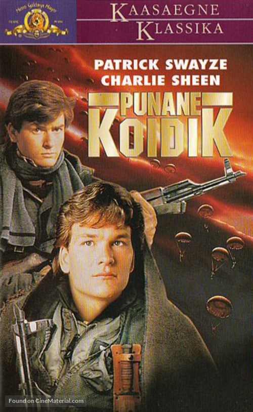 Red Dawn - Estonian VHS movie cover
