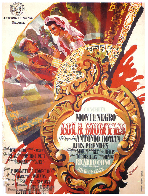 Lola Montes - Spanish Movie Poster