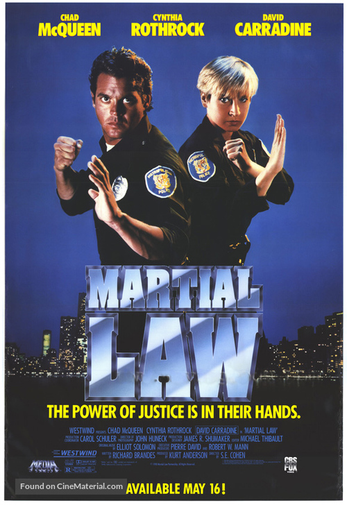 Martial Law - Video release movie poster