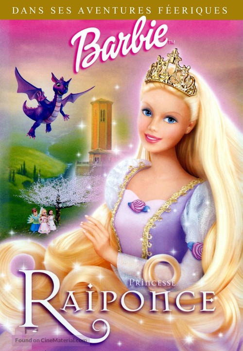 Barbie As Rapunzel - French DVD movie cover