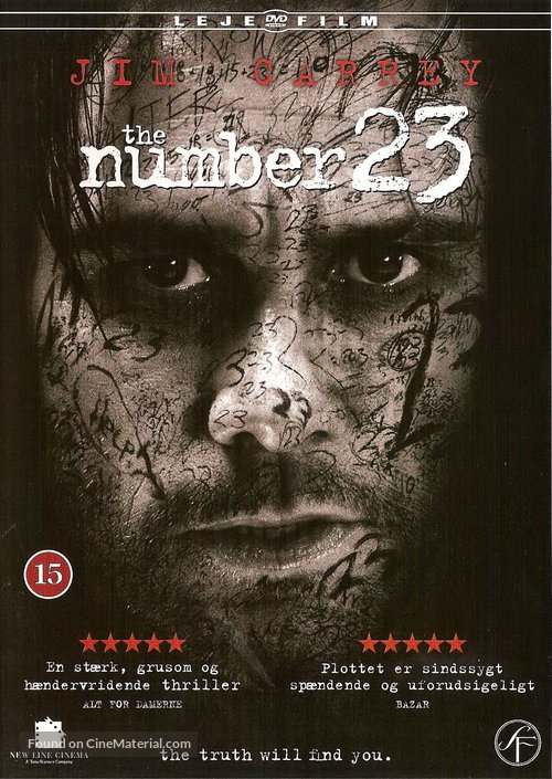 The Number 23 - Danish Movie Cover