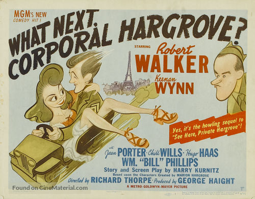 What Next, Corporal Hargrove? - Movie Poster