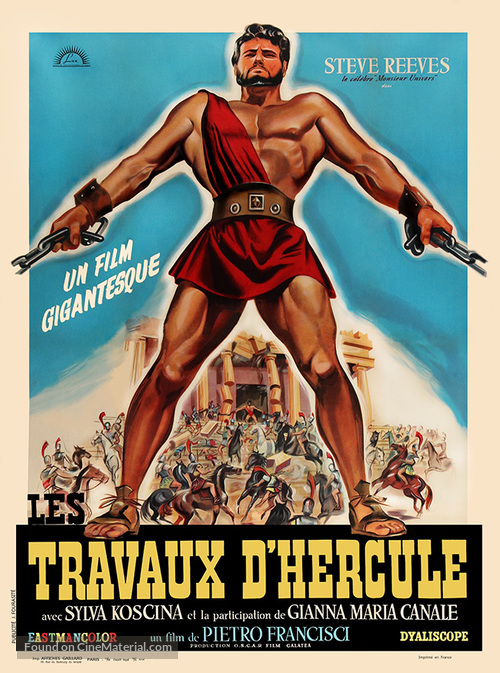 Le fatiche di Ercole - French Movie Poster