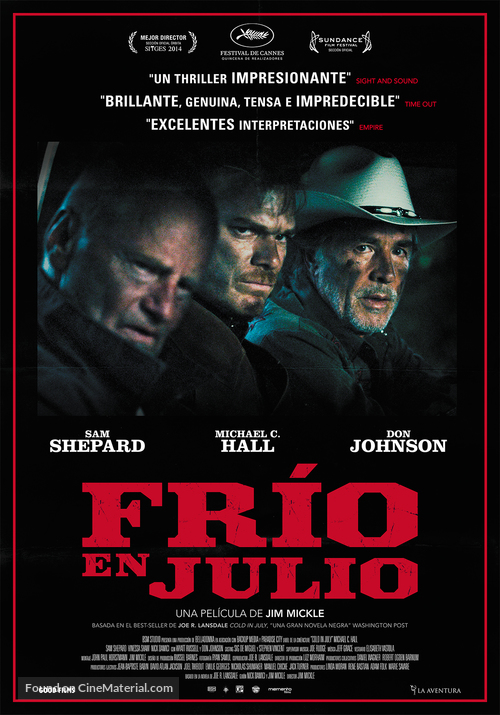 Cold in July - Spanish Movie Poster
