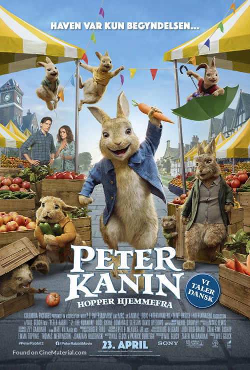 Peter Rabbit 2: The Runaway - Danish Movie Poster