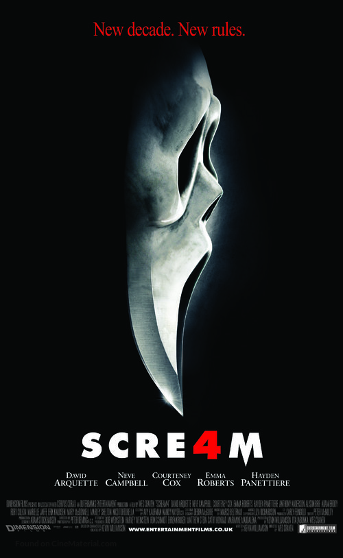 Scream 4 - British Movie Poster