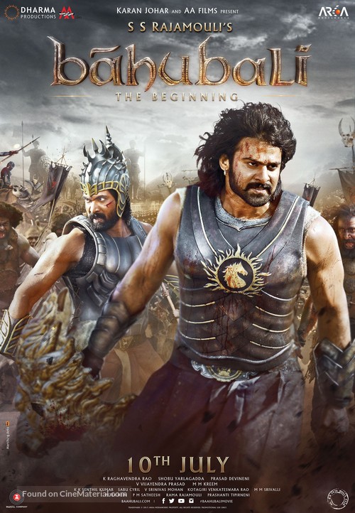 Baahubali: The Beginning - Indian Movie Poster