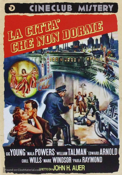 City That Never Sleeps - Italian DVD movie cover