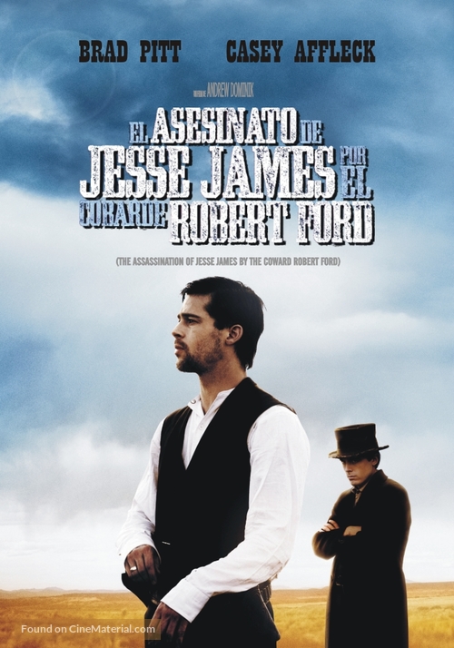 The Assassination of Jesse James by the Coward Robert Ford - Argentinian DVD movie cover