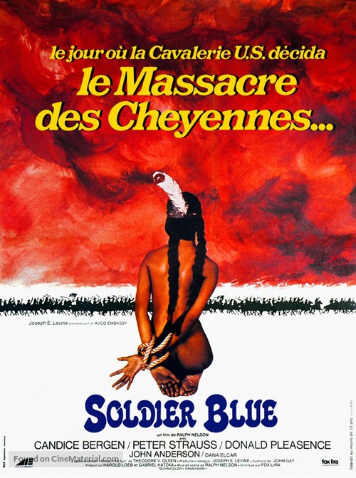 Soldier Blue - French Re-release movie poster