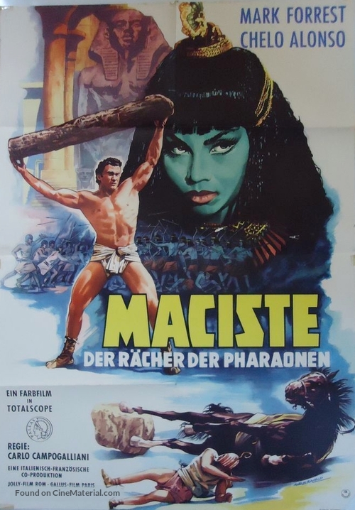 Maciste nella valle dei re - German Movie Poster