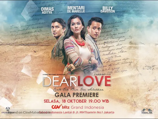 Dear Love - Indonesian Movie Poster