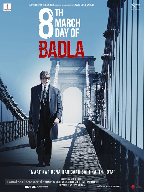 Badla - Indian Movie Poster